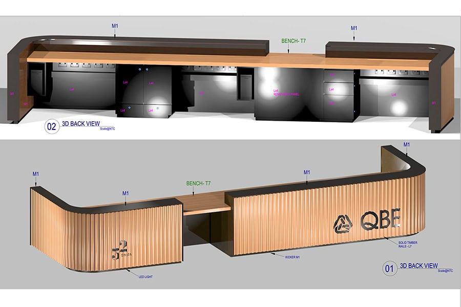 3D drafting model for a complex custom manufacturing project